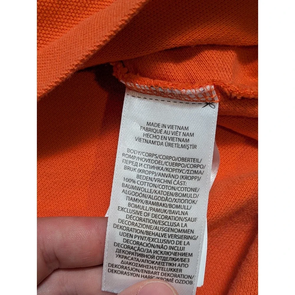 Polo Ralph Lauren Men's Orange XL Cotton Pique Classic Fit Polo Shirt Pony